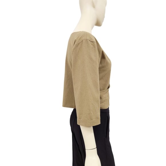 Ozma 100% Raw Silk Wrap Top - Picture 2 of 4